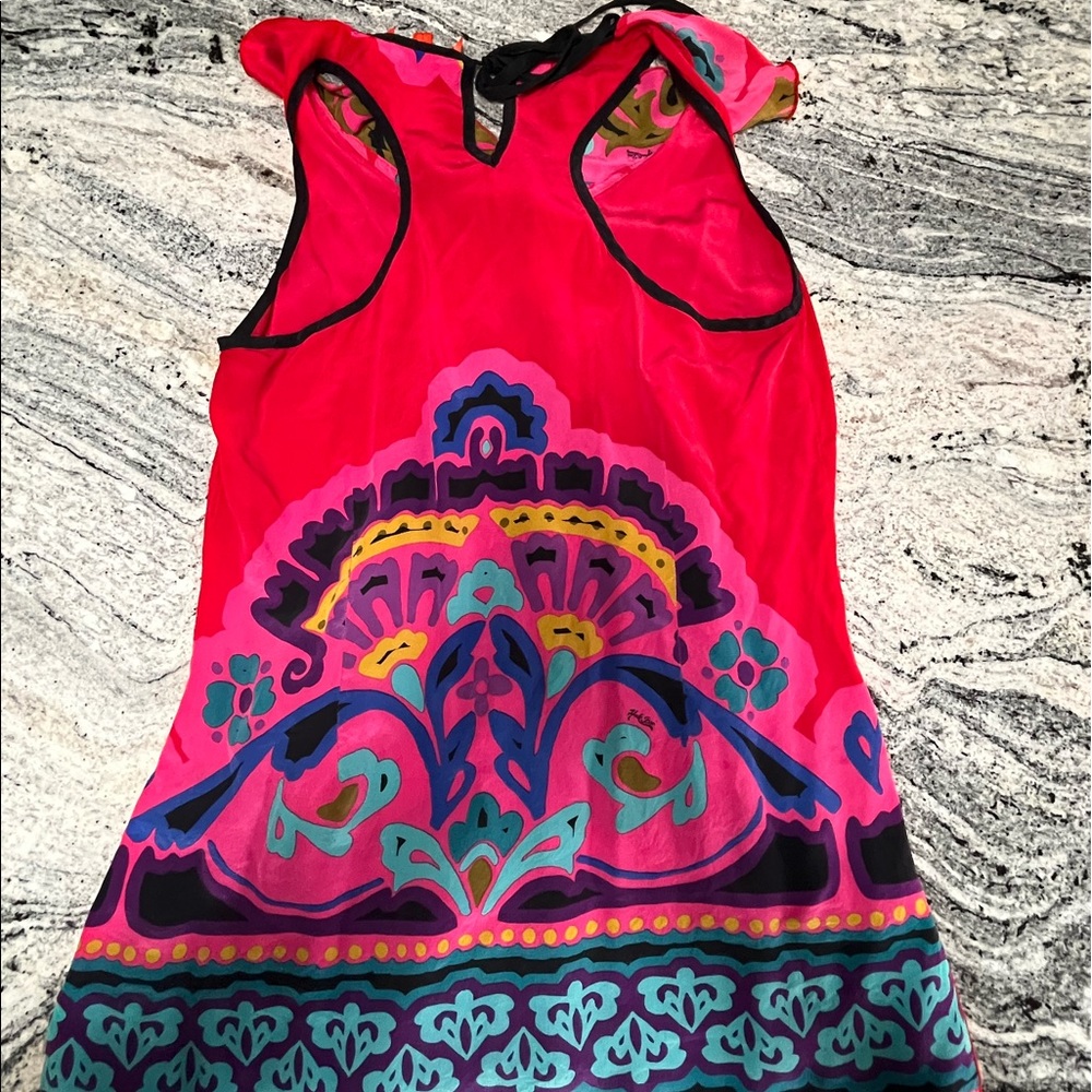 Hale bob cabana silk tank top